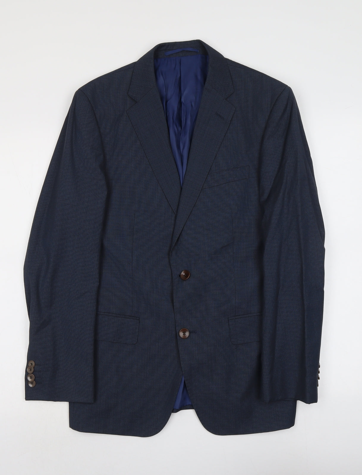 Mens UK Size M Marks and Spencer Regular Blue Suit Jacket
