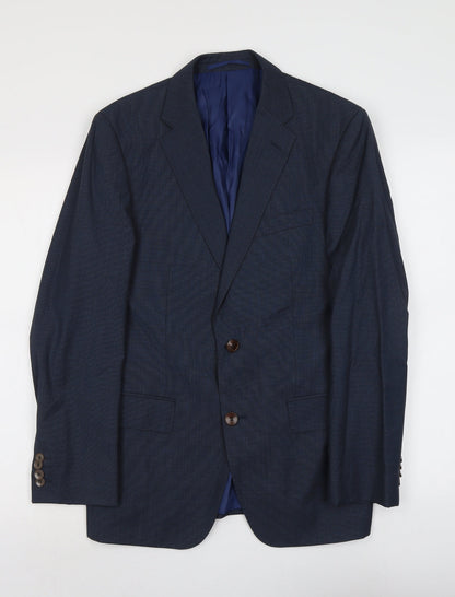 Mens UK Size M Marks and Spencer Regular Blue Suit Jacket