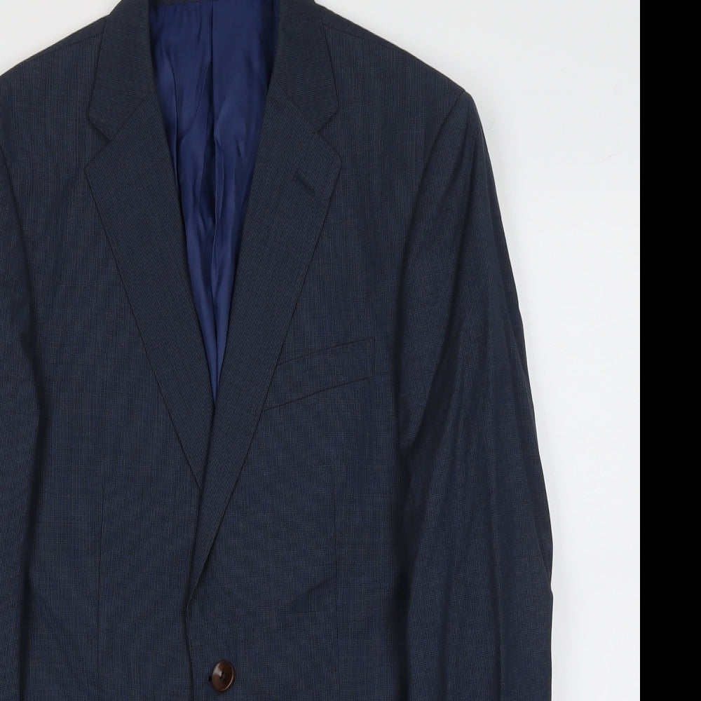 Mens UK Size M Marks and Spencer Regular Blue Suit Jacket