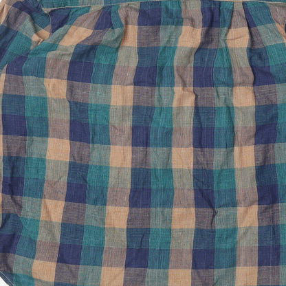 Simon Womens Multicoloured Geometric 100% Cotton Basic Button-Up Size 10 Collared