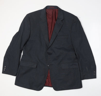 Mens UK Size 42 BHS Regular Blue Suit Jacket