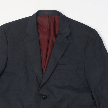 Mens UK Size 42 BHS Regular Blue Suit Jacket