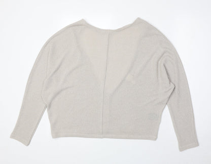 Womens UK Size M H&M Beige Pullover Jumper