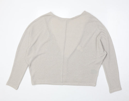 Womens UK Size M H&M Beige Pullover Jumper