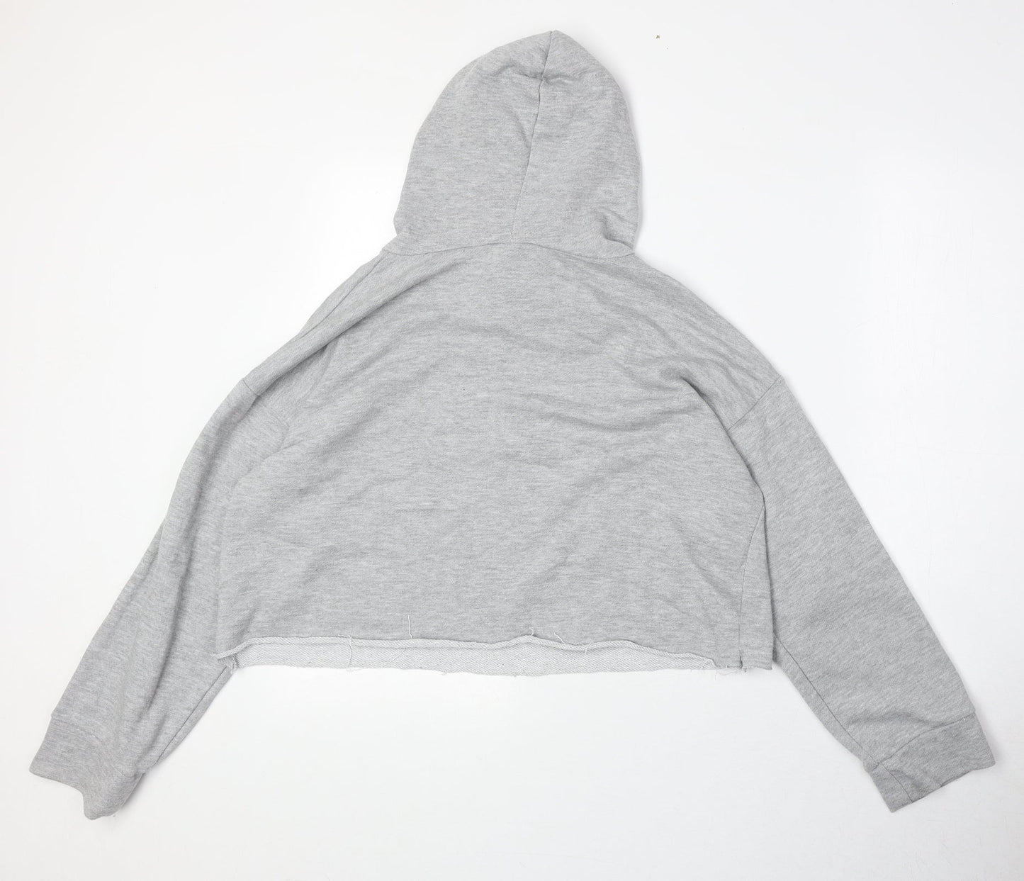 Cameo Rose Womens Grey Cotton Pullover Hoodie Size L Pullover