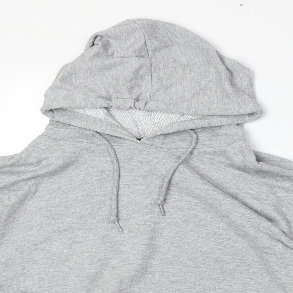 Cameo Rose Womens Grey Cotton Pullover Hoodie Size L Pullover