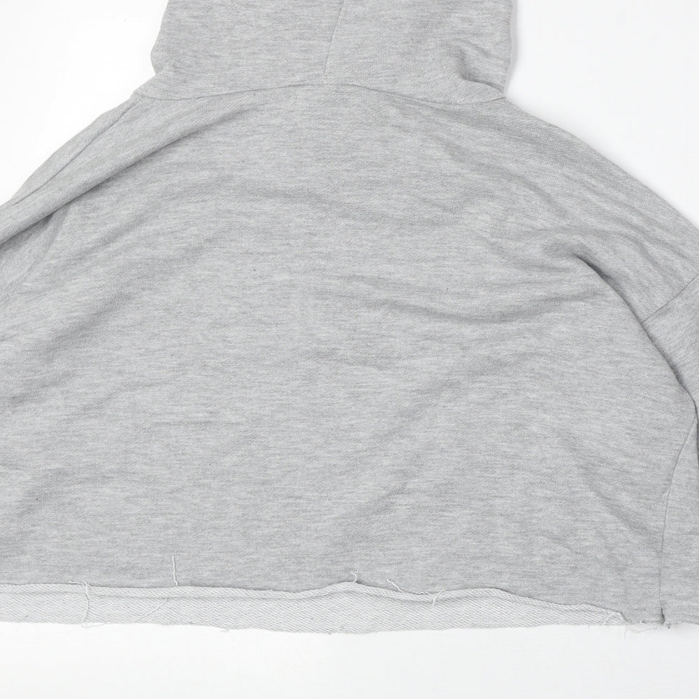 Cameo Rose Womens Grey Cotton Pullover Hoodie Size L Pullover