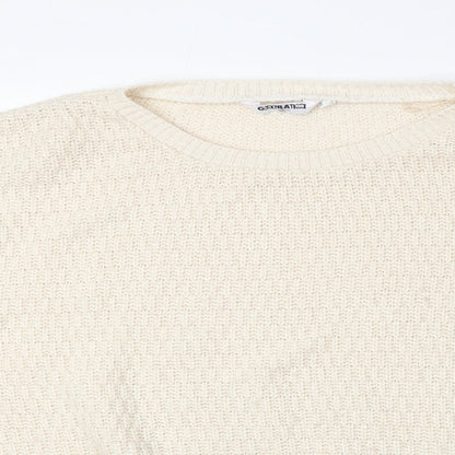New Look Girls Beige Round Neck Acrylic Pullover Jumper Size 12-13 Years Pullover