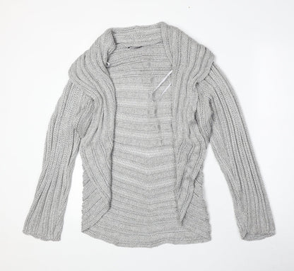 Womens UK Size XL Marks and Spencer Silver Cardigan Jumper