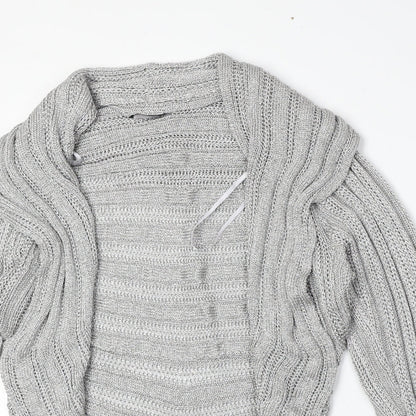 Womens UK Size XL Marks and Spencer Silver Cardigan Jumper