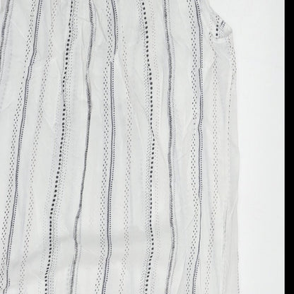Womens UK Size 10 NEXT White Basic Tank