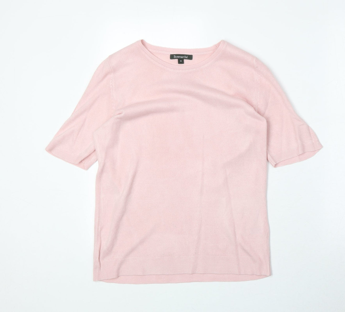 Womens UK Size 10 Bonmarché Pink Pullover Jumper