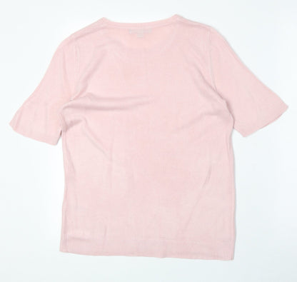 Womens UK Size 10 Bonmarché Pink Pullover Jumper