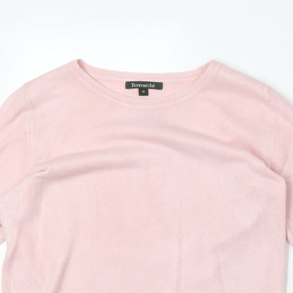 Womens UK Size 10 Bonmarché Pink Pullover Jumper