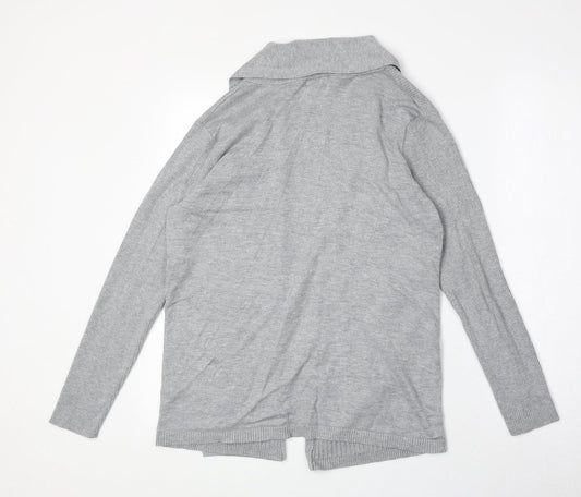 Womens UK Size M Bonmarché Grey Cardigan Jumper