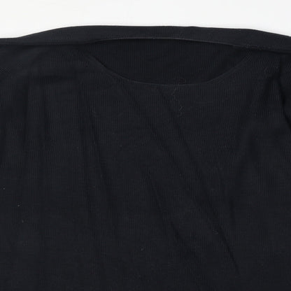 Marks and Spencer Womens Blue Round Neck Acrylic Pullover Jumper Size 16
