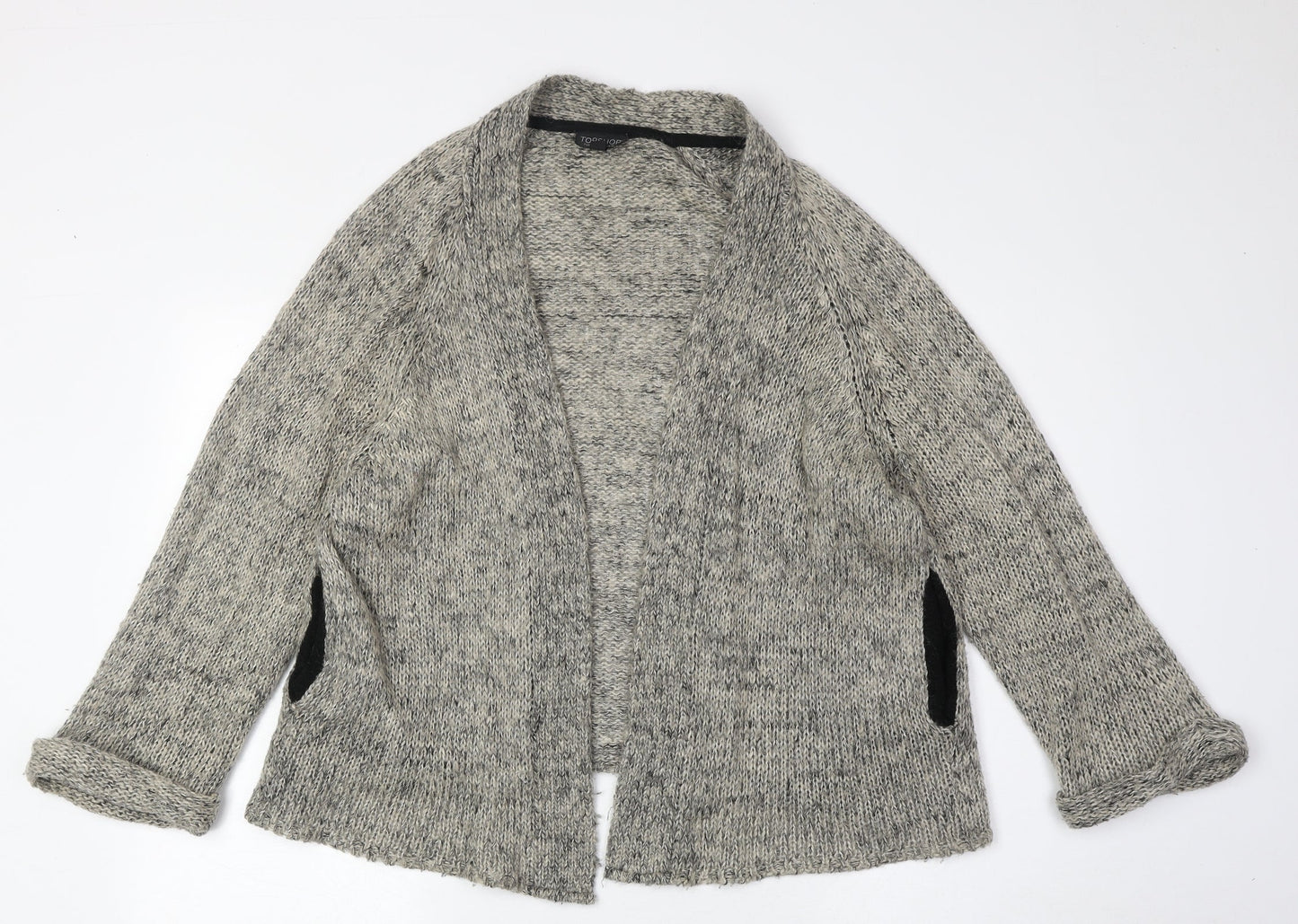 Womens UK Size 12 Topshop Beige Cardigan Jumper