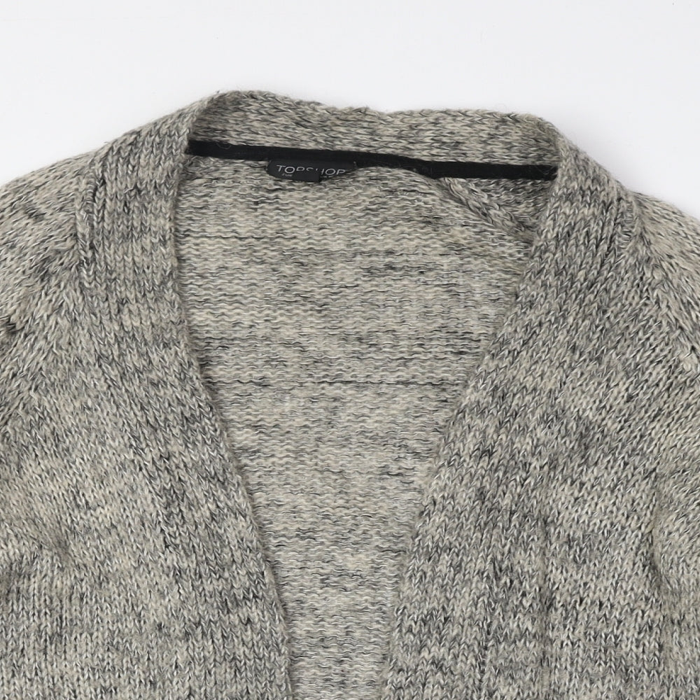 Womens UK Size 12 Topshop Beige Cardigan Jumper