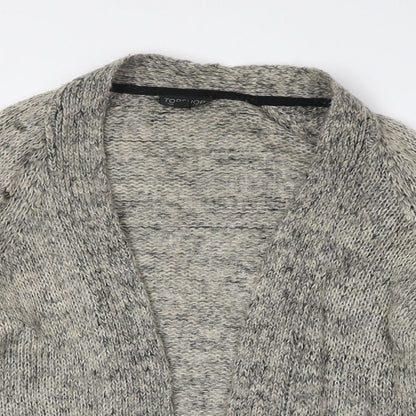 Womens UK Size 12 Topshop Beige Cardigan Jumper