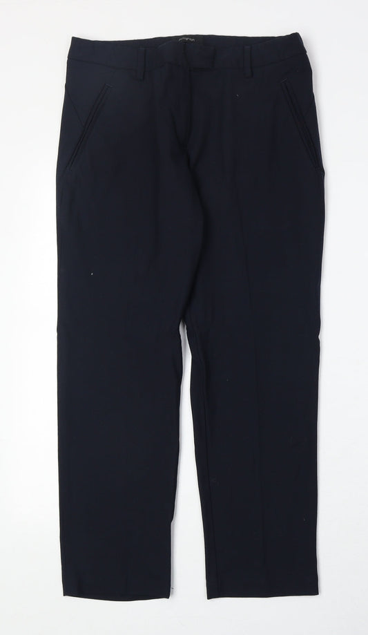 Womens UK Size 10 Marks and Spencer Regular Fit  Blue Trousers