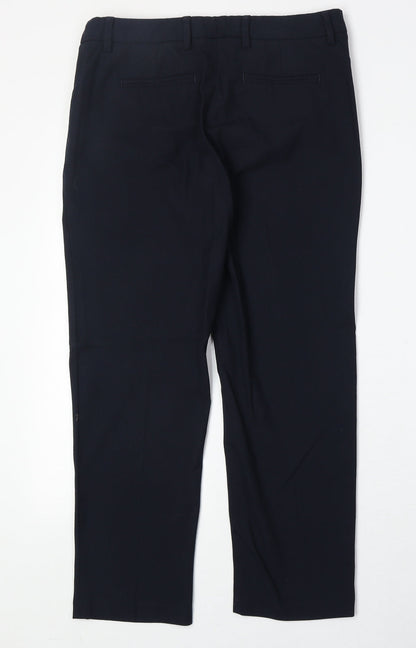 Womens UK Size 10 Marks and Spencer Regular Fit  Blue Trousers