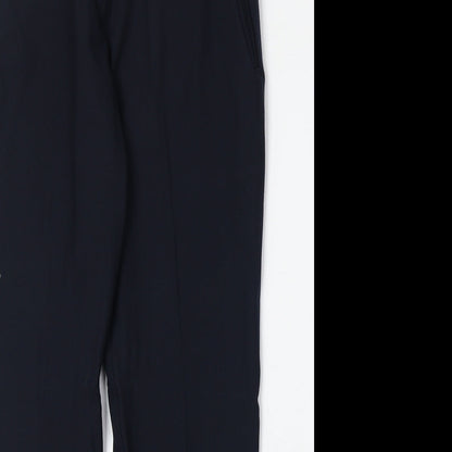 Womens UK Size 10 Marks and Spencer Regular Fit  Blue Trousers