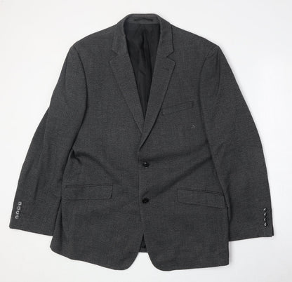 Mens UK Size 44 Charlton Gray Regular Grey Suit Jacket