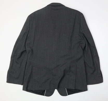Mens UK Size 44 Charlton Gray Regular Grey Suit Jacket