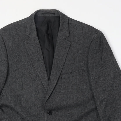 Mens UK Size 44 Charlton Gray Regular Grey Suit Jacket
