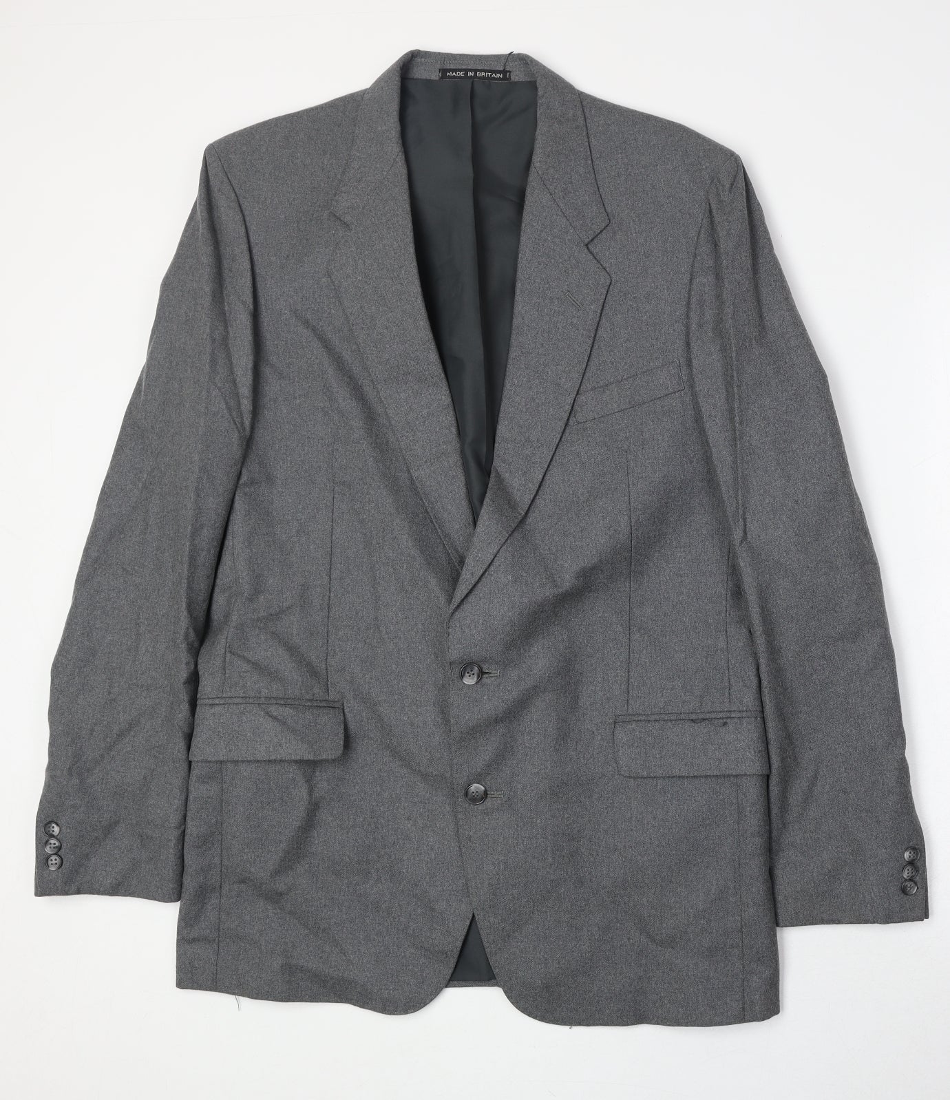 Mens UK Size 42 Dunn & Co Regular Grey Suit Jacket