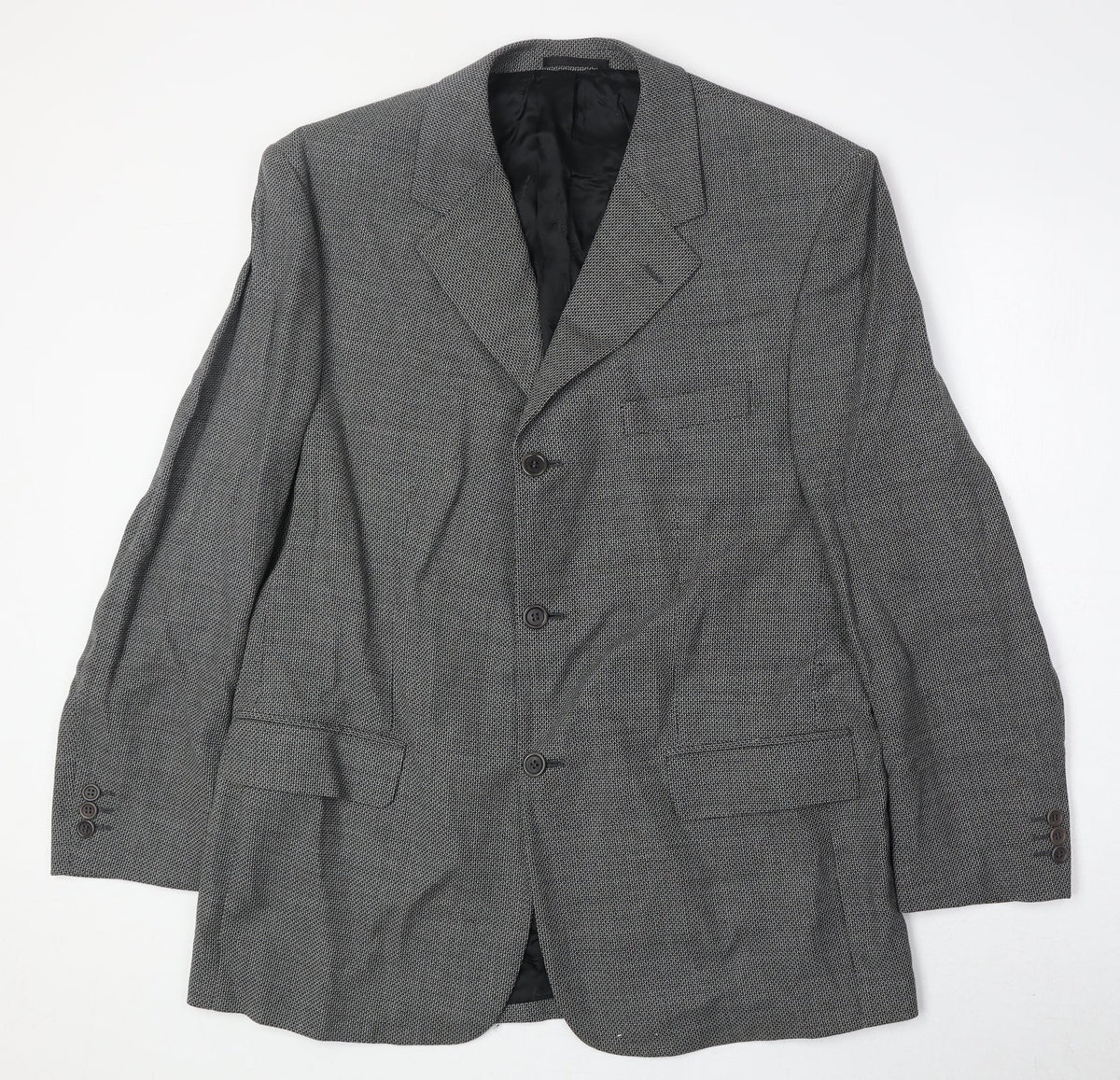Woolsley Mens Grey Wool Jacket Suit Jacket Size 44 Regular