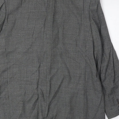Woolsley Mens Grey Wool Jacket Suit Jacket Size 44 Regular