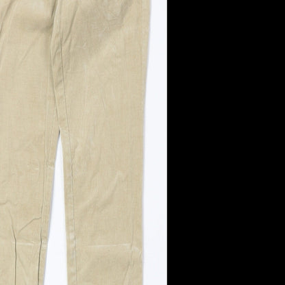 Stile Benton Womens Beige Cotton Straight Jeans Size 28 in Regular Zip