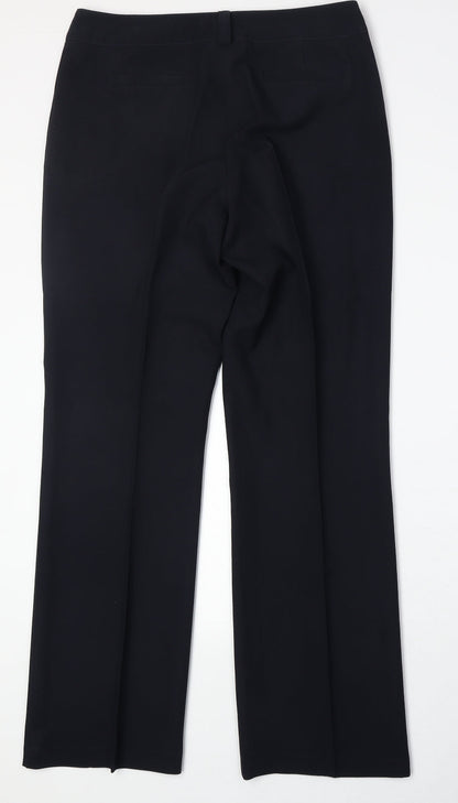 Womens UK Size 12 BHS Regular Fit  Blue Trousers