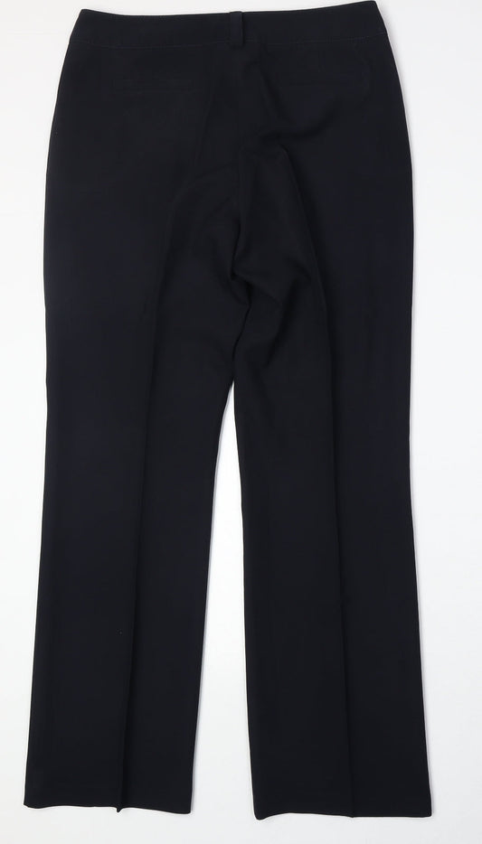 Womens UK Size 12 BHS Regular Fit  Blue Trousers