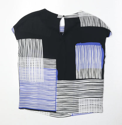 Womens UK Size 8 NEXT Black Basic Blouse
