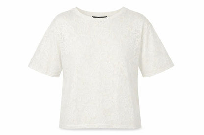 Womens UK Size S Topshop Ivory Basic T-Shirt