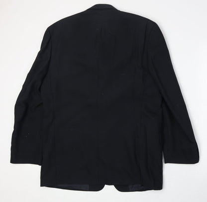 Mens UK Size 42 Tom English Regular Black Suit Jacket