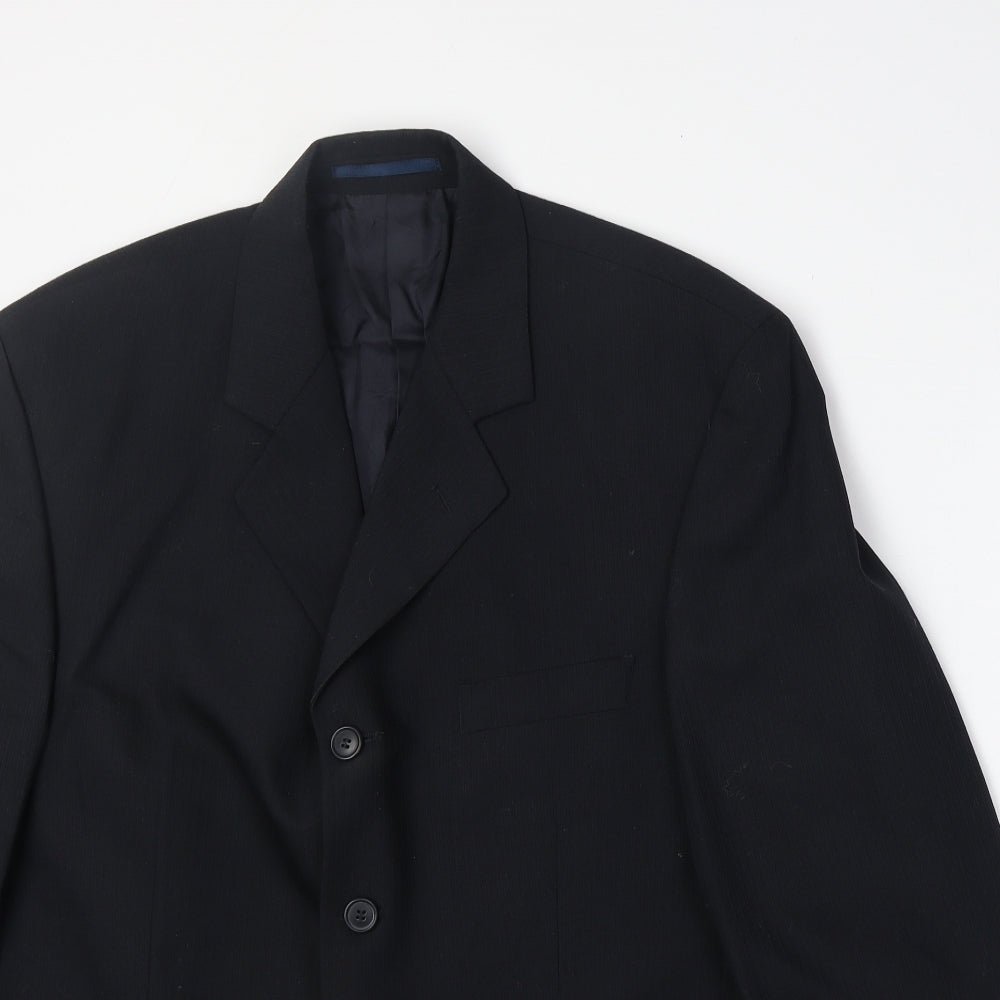 Mens UK Size 42 Tom English Regular Black Suit Jacket