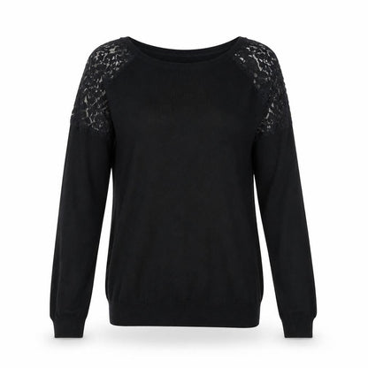Select Womens Black Viscose Pullover Sweatshirt Size 12 Pullover