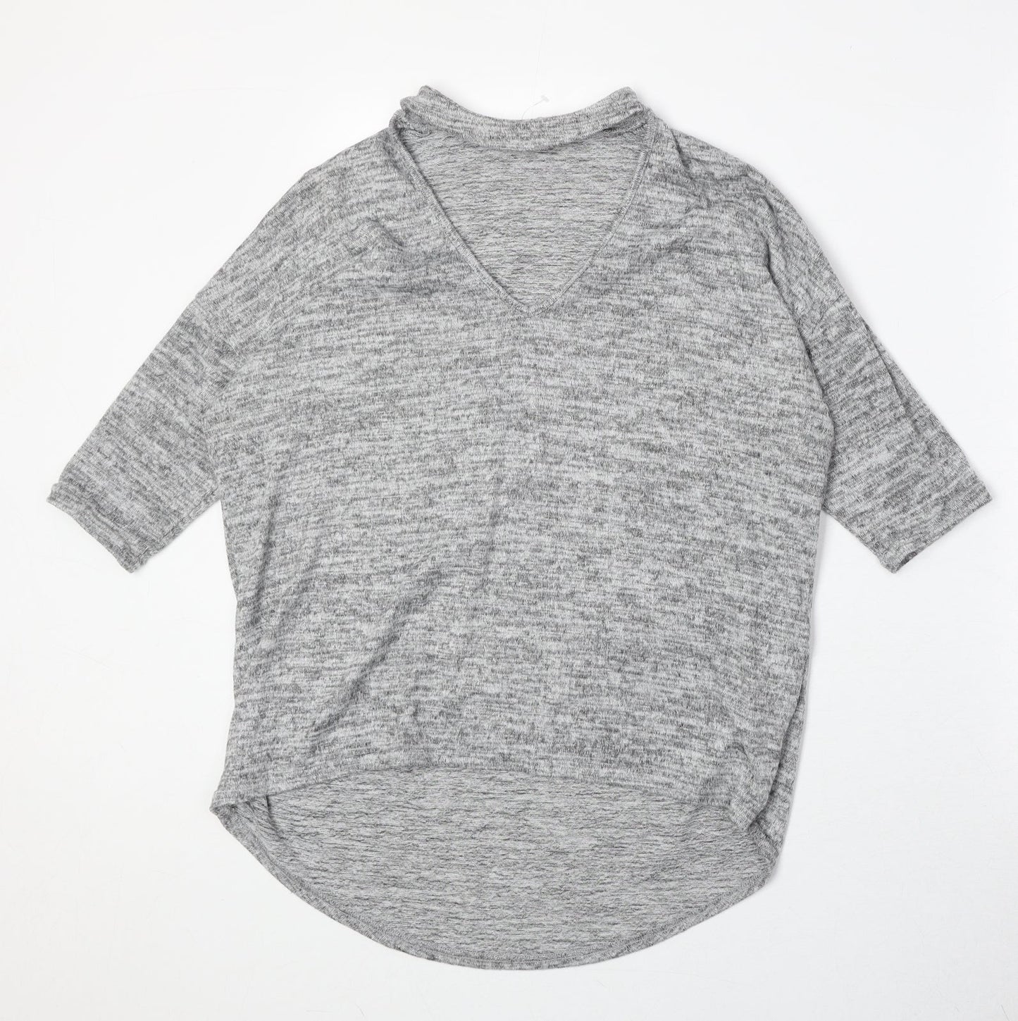Womens UK Size S New Look Grey Pullover Jumper