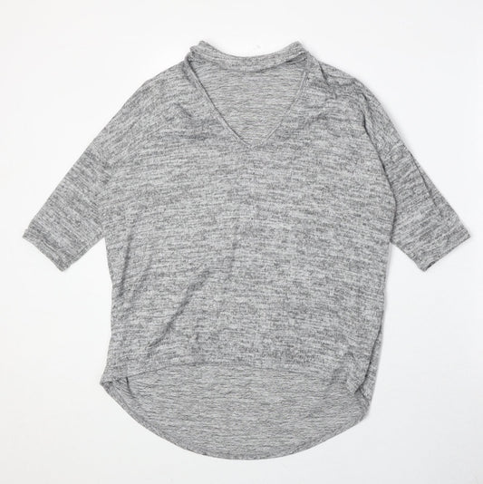 Womens UK Size S New Look Grey Pullover Jumper