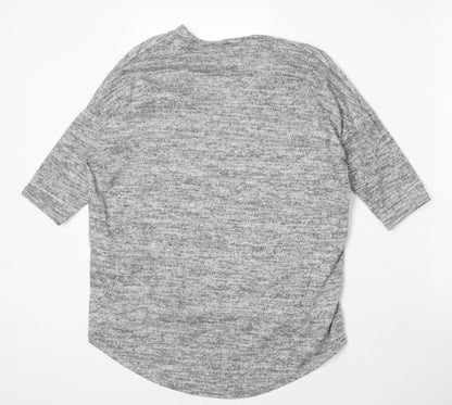 Womens UK Size S New Look Grey Pullover Jumper