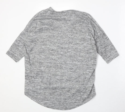 Womens UK Size S New Look Grey Pullover Jumper
