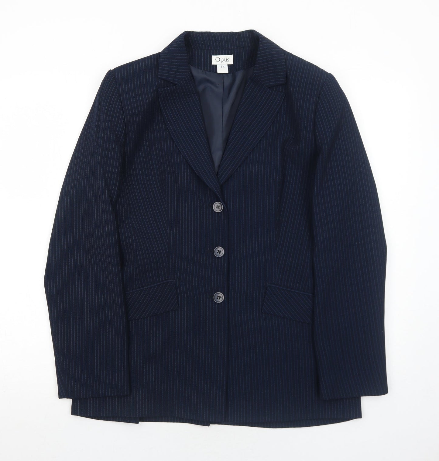 Womens UK Size 14 OPUS Regular Blue Suit Jacket