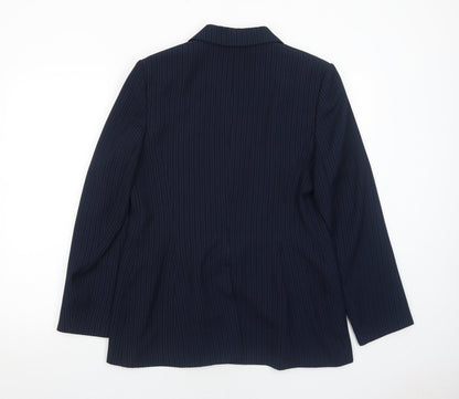 Womens UK Size 14 OPUS Regular Blue Suit Jacket