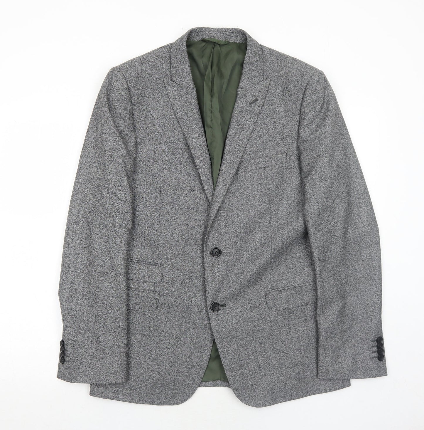 Mens UK Size 40 French Connection Regular Grey Suit Jacket