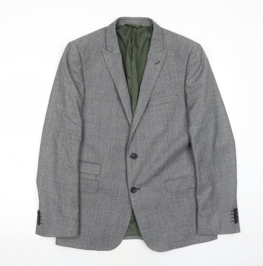 Mens UK Size 40 French Connection Regular Grey Suit Jacket