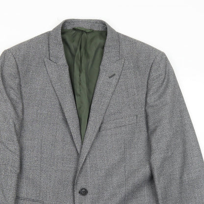 Mens UK Size 40 French Connection Regular Grey Suit Jacket