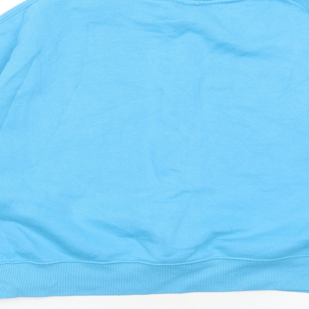 Womens UK Size M Pull&Bear Blue Pullover Sweatshirt
